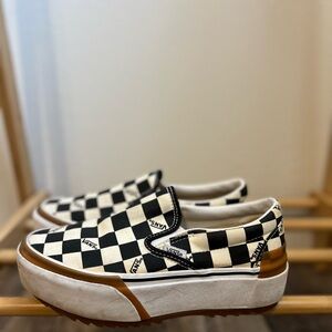 Vans chunky sole black and white check. Very well used but still good condition.